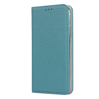 For iPhone XS Max Litchi Genuine Leather Phone Case(Sky Blue) - More iPhone Cases by buy2fix | Online Shopping UK | buy2fix