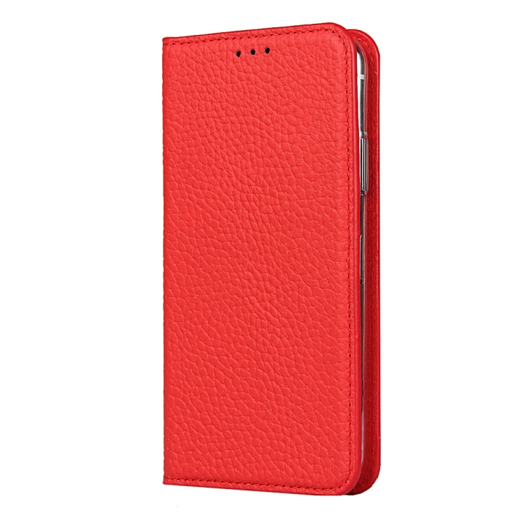 For iPhone XS Max Litchi Genuine Leather Phone Case(Red) - More iPhone Cases by buy2fix | Online Shopping UK | buy2fix