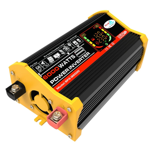 Legend III Generation DC12V to AC220V 6000W Modified Square Wave Car Power Inverter with LED Display(Black) - Modified Square Wave by buy2fix | Online Shopping UK | buy2fix