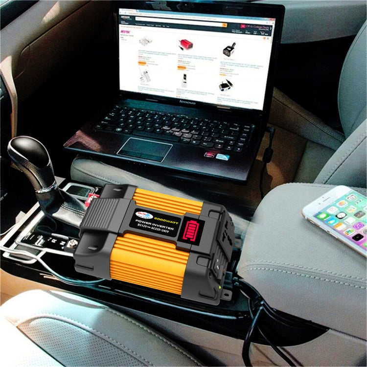 Little Wasp 12V to 110V 6000W Car Power Inverter with LED Display & Dual USB by buy2fix