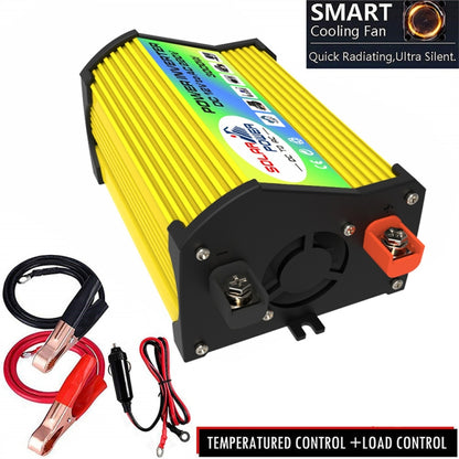 Legend I Generation DC12V to AC110V 3000W Modified Square Wave Car Power Inverter(Yellow) - Modified Square Wave by buy2fix | Online Shopping UK | buy2fix