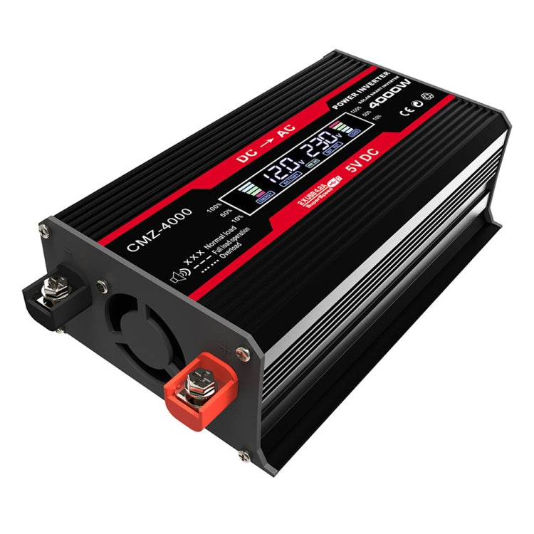 Zhizun Modified Sinewave 12V to 110V 4000W Car Power Inverter(Black) by buy2fix