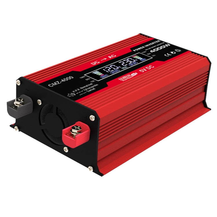 Zhizun Modified Sinewave 12V to 220V 4000W Car Power Inverter(Red) by buy2fix