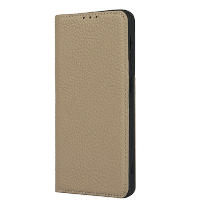 For Samsung Galaxy S21 5G Litchi Genuine Leather Phone Case(Gold) - Galaxy S21+ 5G Cases by buy2fix | Online Shopping UK | buy2fix