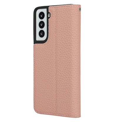 For Samsung Galaxy S21 5G Litchi Genuine Leather Phone Case(Rose Gold) - Galaxy S21+ 5G Cases by buy2fix | Online Shopping UK | buy2fix