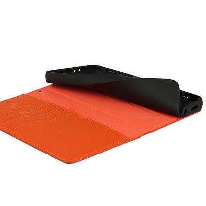 For Samsung Galaxy S21 5G Litchi Genuine Leather Phone Case(Orange) - Galaxy S21+ 5G Cases by buy2fix | Online Shopping UK | buy2fix