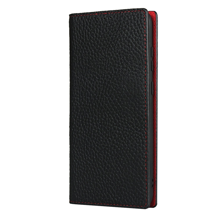 For Samsung Galaxy S20 Plus Litchi Genuine Leather Phone Case(Black) - Galaxy Phone Cases by buy2fix | Online Shopping UK | buy2fix