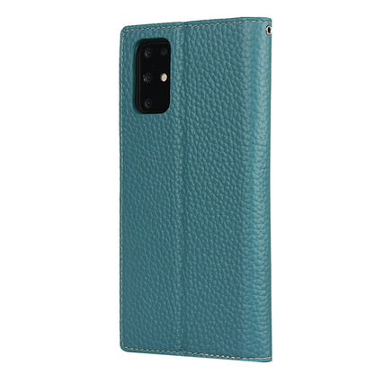 For Samsung Galaxy S20 Plus Litchi Genuine Leather Phone Case(Sky Blue) - Galaxy Phone Cases by buy2fix | Online Shopping UK | buy2fix