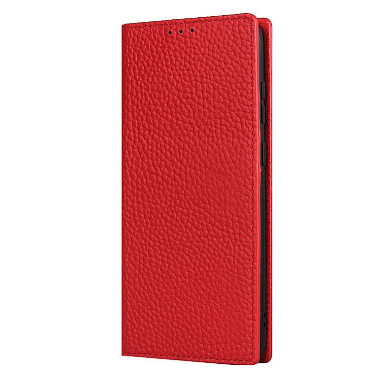 For Samsung Galaxy S20 Plus Litchi Genuine Leather Phone Case(Red) - Galaxy Phone Cases by buy2fix | Online Shopping UK | buy2fix