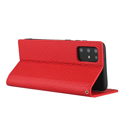 For Samsung Galaxy S20 Plus Litchi Genuine Leather Phone Case(Red) - Galaxy Phone Cases by buy2fix | Online Shopping UK | buy2fix