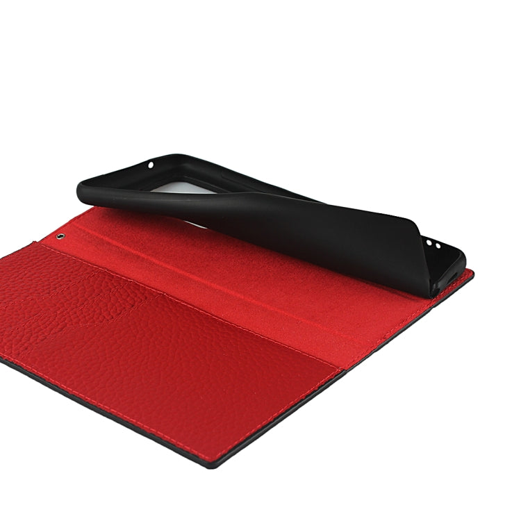 For Samsung Galaxy S20 Ultra Litchi Genuine Leather Phone Case(Dark Blue) - Galaxy Phone Cases by buy2fix | Online Shopping UK | buy2fix