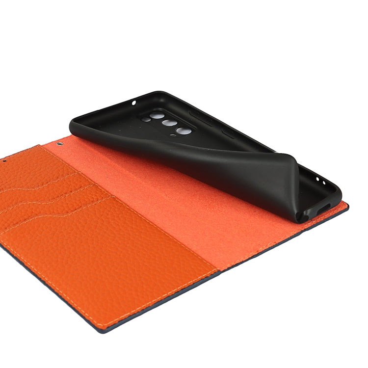 For Samsung Galaxy S20 FE Litchi Texture Horizontal Flip Top Layer Cowhide Leather Case with Holder & Card Slots & Wallet & Strap & Wire Winder(Black) - Galaxy S20 FE Cases by buy2fix | Online Shopping UK | buy2fix