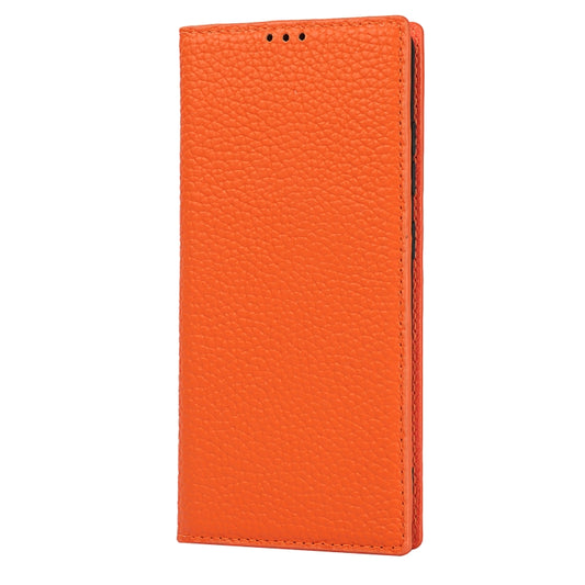 For Samsung Galaxy S20 FE Litchi Texture Horizontal Flip Top Layer Cowhide Leather Case with Holder & Card Slots & Wallet & Strap & Wire Winder(Orange) - Galaxy S20 FE Cases by buy2fix | Online Shopping UK | buy2fix