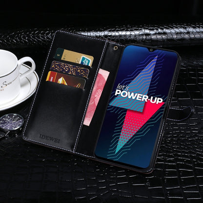 For Wiko Power U30 idewei Crocodile Texture Horizontal Flip Leather Case with Holder & Card Slots & Wallet(Dark Blue) - Wiko by idewei | Online Shopping UK | buy2fix