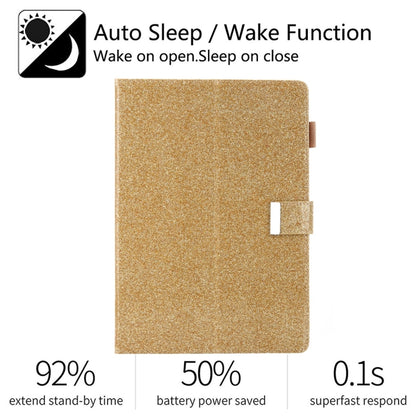 For iPad Pro 10.5 inch / iPad 10.2 Business Style Horizontal Flip Leather Case with Holder & Card Slot & Photo Frame & Wallet & Hand Strap & Sleep / Wake-up Function(Gold) - iPad 10.2 Cases by buy2fix | Online Shopping UK | buy2fix