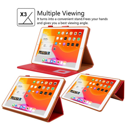 For iPad 5 / 6 / 7 / 8 / 9 Business Style Horizontal Flip Leather Case with Holder & Card Slot & Photo Frame & Wallet & Hand Strap & Sleep / Wake-up Function(Red) - iPad 4 & 3 & 2 Cases by buy2fix | Online Shopping UK | buy2fix
