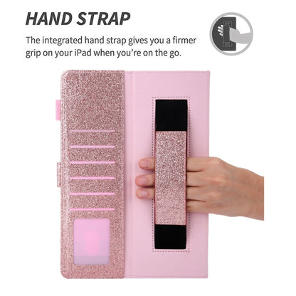 For iPad 5 / 6 / 7 / 8 / 9 Business Style Horizontal Flip Leather Case with Holder & Card Slot & Photo Frame & Wallet & Hand Strap & Sleep / Wake-up Function(Rose Gold) - iPad 4 & 3 & 2 Cases by buy2fix | Online Shopping UK | buy2fix