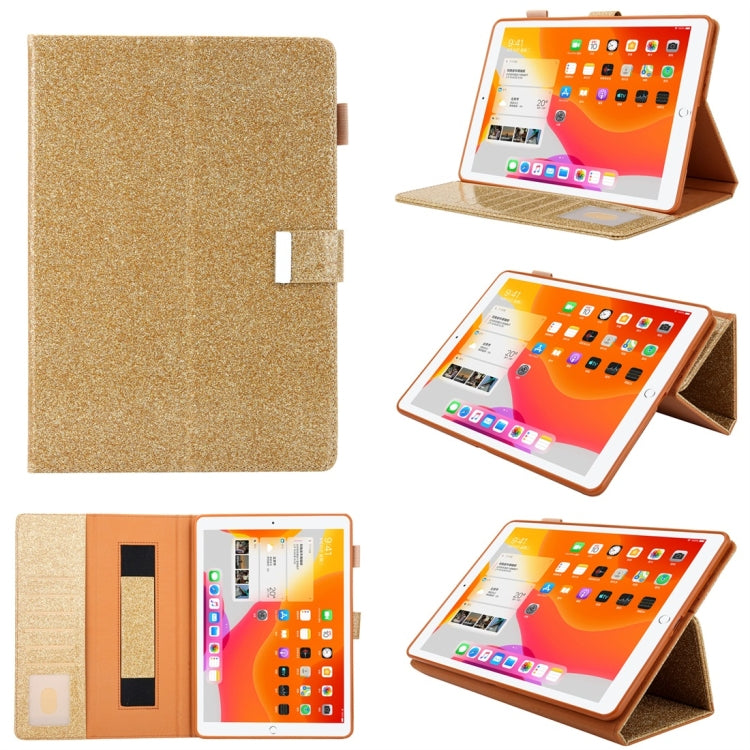 For iPad 5 / 6 / 7 / 8 / 9 Business Style Horizontal Flip Leather Case with Holder & Card Slot & Photo Frame & Wallet & Hand Strap & Sleep / Wake-up Function(Gold) - iPad 4 & 3 & 2 Cases by buy2fix | Online Shopping UK | buy2fix