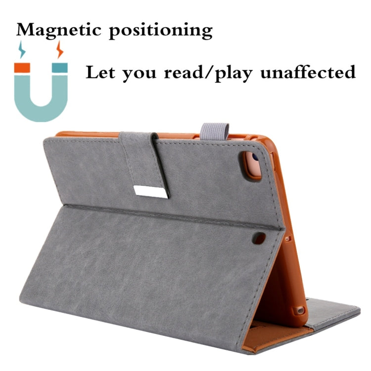 For iPad mini 1 / 2 / 3 / 4 / 5 Business Style Horizontal Flip Leather Case with Holder & Card Slot & Photo Frame & Wallet & Hand Strap & Sleep / Wake-up Function(Grey) - iPad Mini 4 & 3 & 2 & 1 Cases by buy2fix | Online Shopping UK | buy2fix