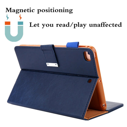 For iPad mini 1 / 2 / 3 / 4 / 5 Business Style Horizontal Flip Leather Case with Holder & Card Slot & Photo Frame & Wallet & Hand Strap & Sleep / Wake-up Function(Blue) - iPad Mini 4 & 3 & 2 & 1 Cases by buy2fix | Online Shopping UK | buy2fix