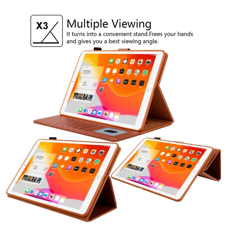 For iPad mini 1 / 2 / 3 / 4 / 5 Business Style Horizontal Flip Leather Case with Holder & Card Slot & Photo Frame & Wallet & Hand Strap & Sleep / Wake-up Function(Brown) - iPad Mini 4 & 3 & 2 & 1 Cases by buy2fix | Online Shopping UK | buy2fix