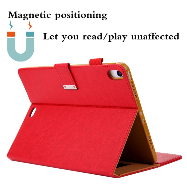 For iPad Pro 11 inch （2018） Business Style Horizontal Flip Leather Case with Holder & Card Slot & Photo Frame & Wallet & Hand Strap & Sleep / Wake-up Function(Red) - iPad Pro 11 (2018) Cases by buy2fix | Online Shopping UK | buy2fix