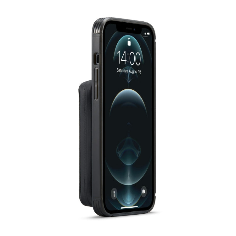 For iPhone 12 / 12 Pro JEEHOOD Magnetic Zipper Horizontal Flip Leather Case with Holder & Card Slot & Wallet(Black) - iPhone 12 / 12 Pro Cases by JEEHOOD | Online Shopping UK | buy2fix