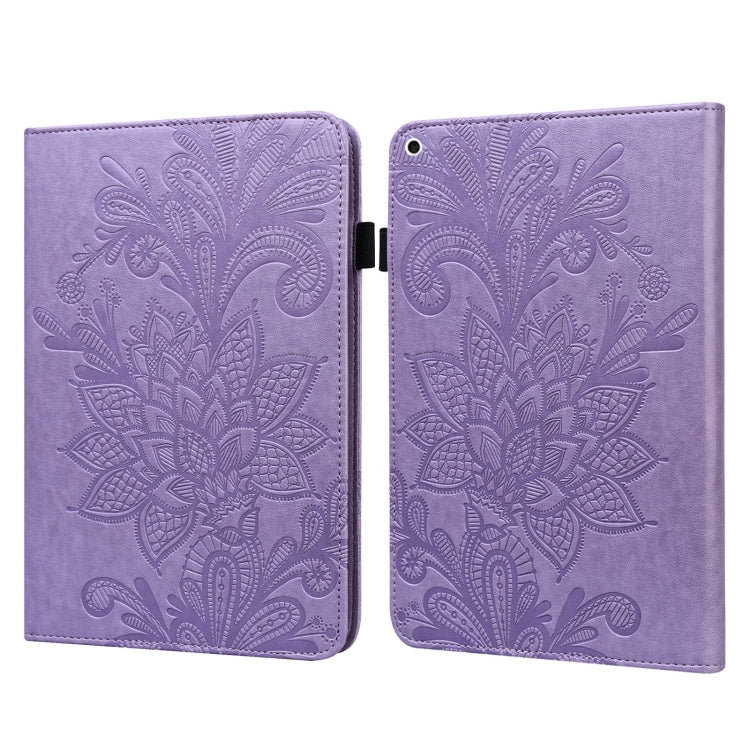 Lace Flower Embossing Pattern Horizontal Flip Leather Case with Holder & Card Slots & Wallet & Photo Frame & Sleep / Wake-up Function For iPad 9.7 2018 / 9.7  2017 / Air 2 / Air(Purple) - iPad Pro 9.7 inch Cases by buy2fix | Online Shopping UK | buy2fix