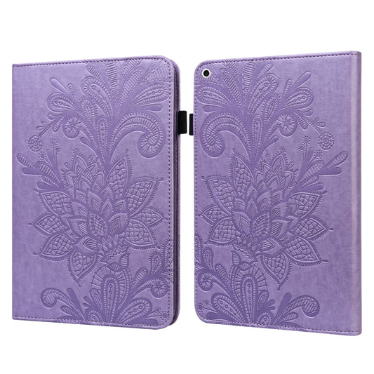 Lace Flower Embossing Pattern Horizontal Flip Leather Case with Holder & Card Slots & Wallet & Photo Frame & Sleep / Wake-up Function For iPad 9.7 2018 / 9.7  2017 / Air 2 / Air(Purple) - iPad Pro 9.7 inch Cases by buy2fix | Online Shopping UK | buy2fix
