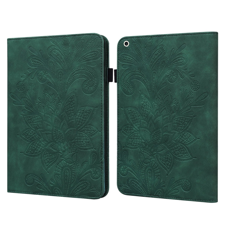 Lace Flower Embossing Pattern Horizontal Flip Leather Case with Holder & Card Slots & Wallet & Photo Frame & Sleep / Wake-up Function For iPad Pro 10.5 2017 / 10.2 2019(Green) - iPad Pro 10.5 inch Cases by buy2fix | Online Shopping UK | buy2fix