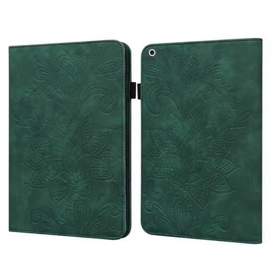Lace Flower Embossing Pattern Horizontal Flip Leather Case with Holder & Card Slots & Wallet & Photo Frame & Sleep / Wake-up Function For iPad Pro 10.5 2017 / 10.2 2019(Green) - iPad Pro 10.5 inch Cases by buy2fix | Online Shopping UK | buy2fix