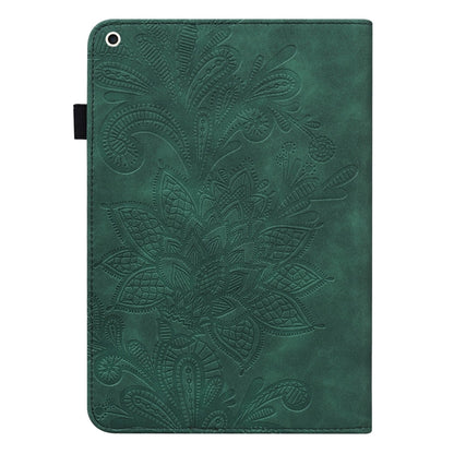 Lace Flower Embossing Pattern Horizontal Flip Leather Case with Holder & Card Slots & Wallet & Photo Frame & Sleep / Wake-up Function For iPad Pro 10.5 2017 / 10.2 2019(Green) - iPad Pro 10.5 inch Cases by buy2fix | Online Shopping UK | buy2fix