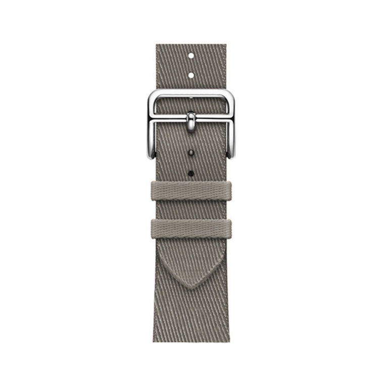 Two-color Nylon Braid Watch Band For Apple Watch Series 9&8&7 41mm / SE 3&SE 2&6&SE&5&4 40mm / 3&2&1 38mm(Grey) by buy2fix