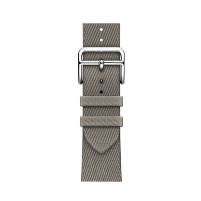Two-color Nylon Braid Watch Band For Apple Watch Series 9&8&7 41mm / SE 3&SE 2&6&SE&5&4 40mm / 3&2&1 38mm(Grey) by buy2fix