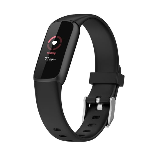 For Fitbit Luxe xDFind Silicone Watch Band, Size:S(Black) - Watch Bands by xDfind | Online Shopping UK | buy2fix