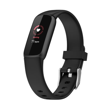 For Fitbit Luxe xDFind Silicone Watch Band, Size:S(Black) - Watch Bands by xDfind | Online Shopping UK | buy2fix