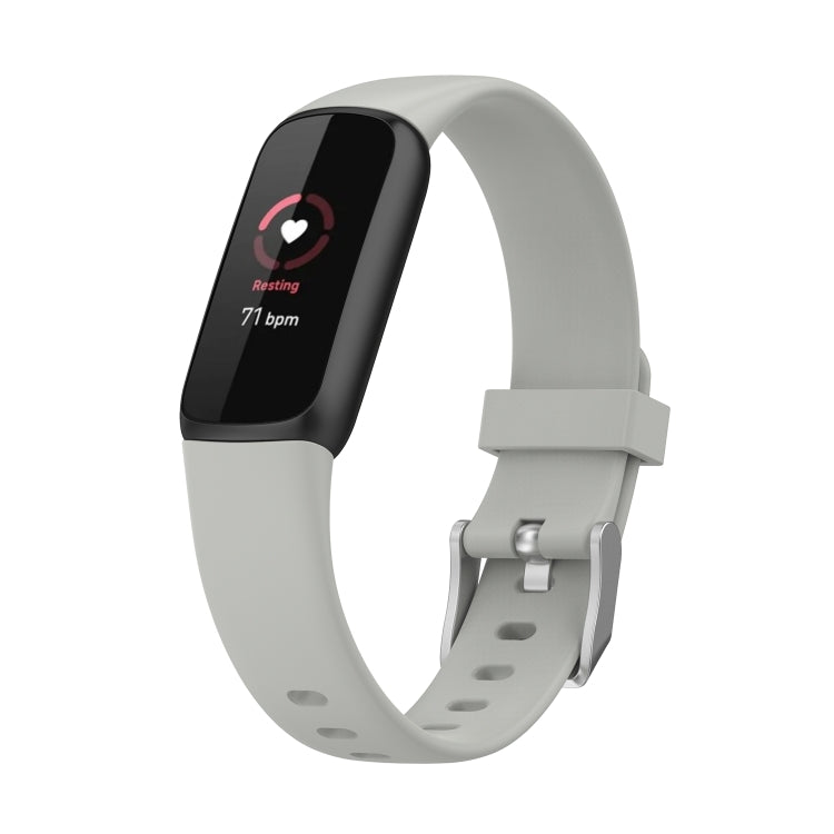 For Fitbit Luxe xDFind Silicone Watch Band, Size:S(Rock Grey) - Watch Bands by xDfind | Online Shopping UK | buy2fix