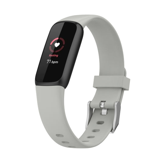 For Fitbit Luxe xDFind Silicone Watch Band, Size:S(Rock Grey) - Watch Bands by xDfind | Online Shopping UK | buy2fix