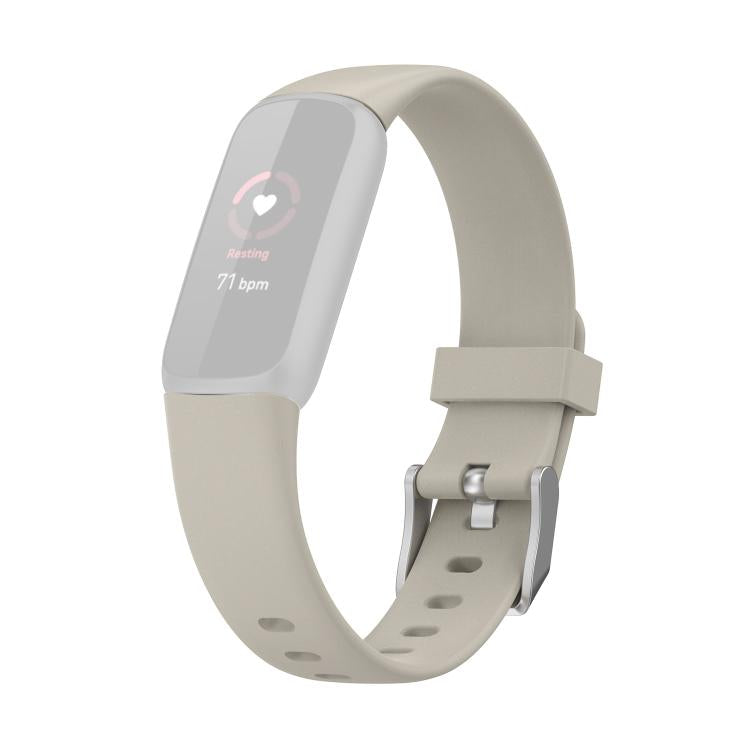 For Fitbit Luxe xDFind Silicone Watch Band, Size:S(Rock Grey) by xDfind