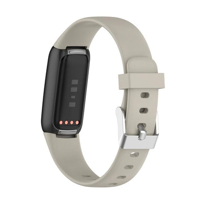 For Fitbit Luxe xDFind Silicone Watch Band, Size:S(Rock Grey) by xDfind