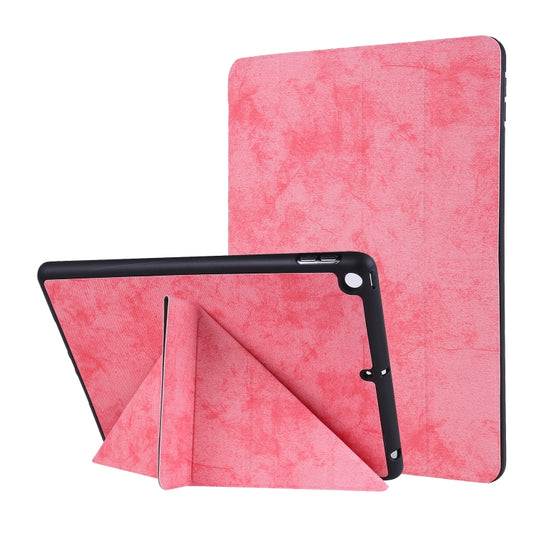 For iPad 10.2 2021 / 2020 / 2019 / iPad 10.2 2020 Silk Texture Horizontal Deformation Flip Leather Case with Holder & Pen Slot(Pink) - iPad 10.2 Cases by buy2fix | Online Shopping UK | buy2fix