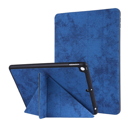 For iPad 10.2 2021 / 2020 / 2019 / iPad 10.2 2020 Silk Texture Horizontal Deformation Flip Leather Case with Holder & Pen Slot(Blue) - iPad 10.2 Cases by buy2fix | Online Shopping UK | buy2fix