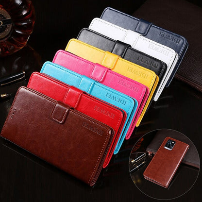 For Infinix Note 10 Pro idewei Crazy Horse Texture Horizontal Flip Leather Case with Holder & Card Slots & Wallet(Brown) - Infinix Cases by idewei | Online Shopping UK | buy2fix