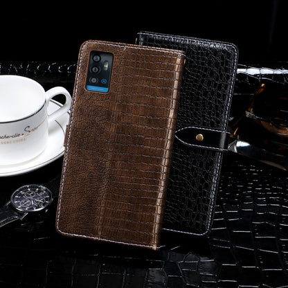 For ZTE Blade A71 idewei Crocodile Texture Horizontal Flip Leather Case with Holder & Card Slots & Wallet(Dark Blue) - ZTE Cases by idewei | Online Shopping UK | buy2fix