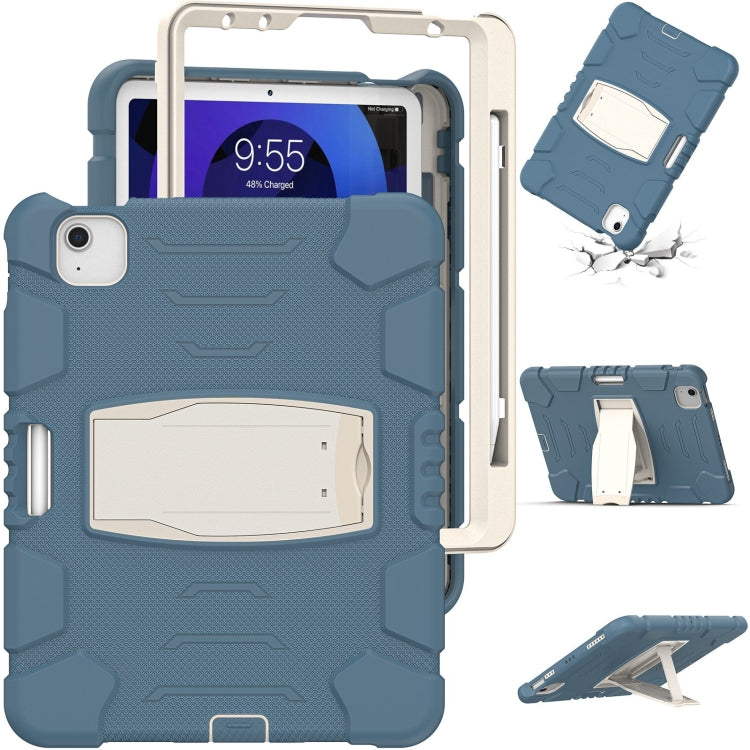 3-Layer PC + Silicone Shockproof Tablet Case with Holder For iPad Air 2020 / 2022 10.9 / Pro 11 2022 / 2021 / 2020 / 2018(Cornflower Blue) - iPad Air (2022) / (2020) 10.9 Cases by buy2fix | Online Shopping UK | buy2fix