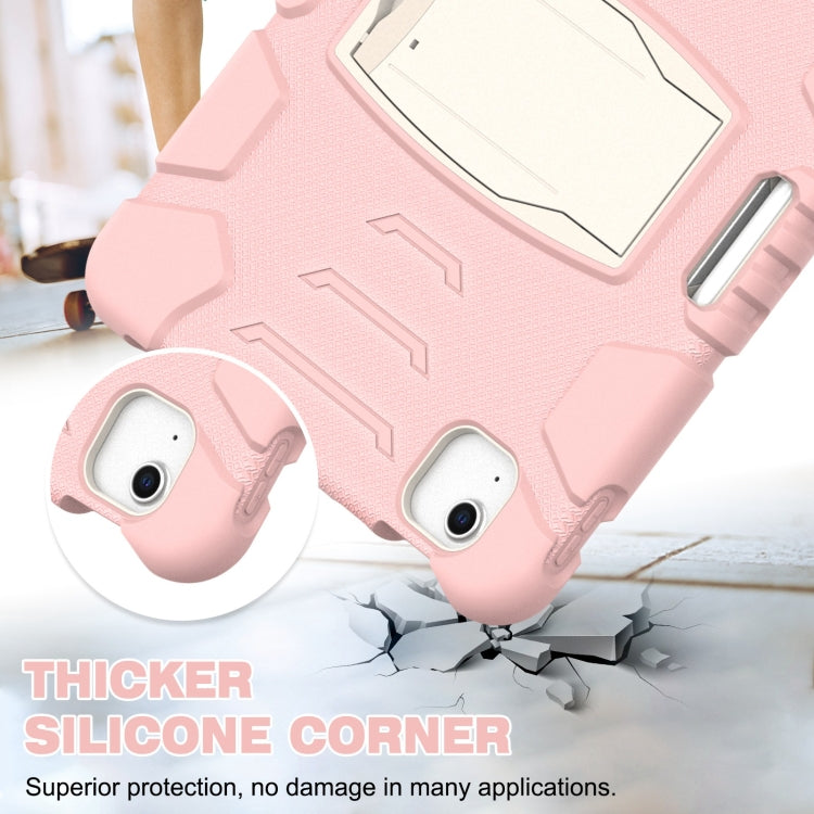 3-Layer PC + Silicone Shockproof Tablet Case with Holder For iPad Air 2020 / 2022 10.9 / Pro 11 2022 / 2021 / 2020 / 2018(Cherry Blossoms Pink) - iPad Air (2022) / (2020) 10.9 Cases by buy2fix | Online Shopping UK | buy2fix