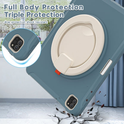 Shockproof TPU + PC Protective Case with 360 Degree Rotation Foldable Handle Grip Holder & Pen Slot For iPad Pro 12.9 2020 / 2018(Cornflower Blue) - More iPad Cases by buy2fix | Online Shopping UK | buy2fix