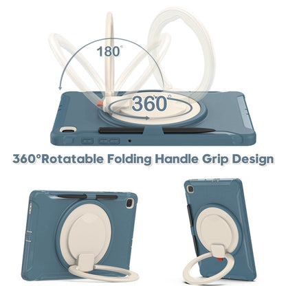 Shockproof TPU + PC Protective Case with 360 Degree Rotation Foldable Handle Grip Holder & Pen Slot For Samsung Galaxy Tab S6 Lite 10.4 inch P610(Cornflower Blue) - Tab S6 Lite P610 / P615 by buy2fix | Online Shopping UK | buy2fix