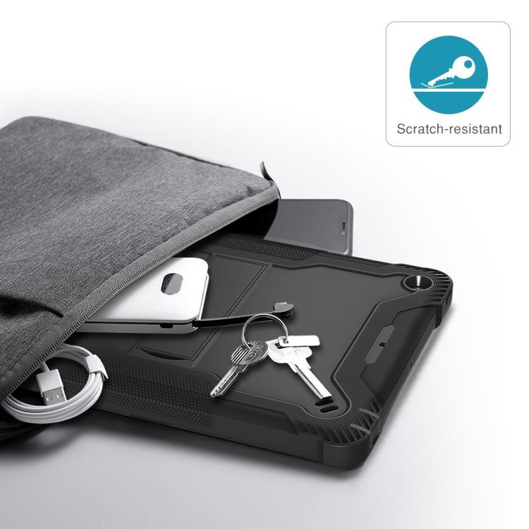 Silicone + PC Shockproof Protective Case with Holder For iPad 9.7 inch (2017/2018)(Black) - iPad 9.7 (2018) & (2017) Cases by buy2fix | Online Shopping UK | buy2fix