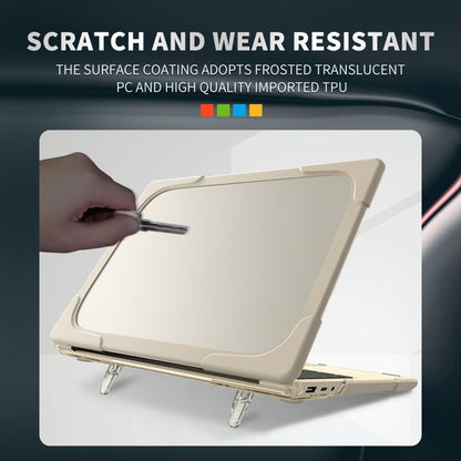 TPU + PC Two-color Anti-fall Laptop Protective Case For Microsoft Surface Go 1 / 2 12.4 1943 / 2013(Khaki) - Microsoft by buy2fix | Online Shopping UK | buy2fix